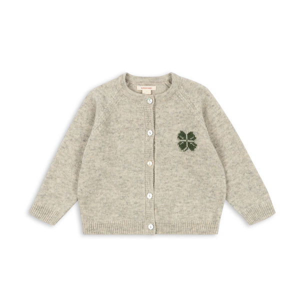 Billi Strick-Cardigan Off White Melange