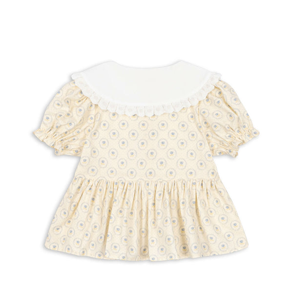 Coeur Collar Bluse Ciel Mirage