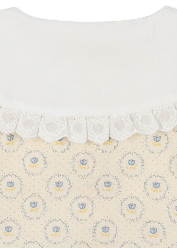 Coeur Collar Bluse Ciel Mirage