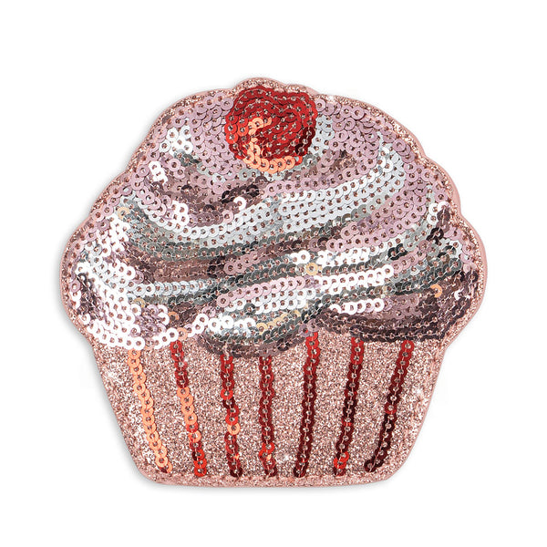Sac à main cupcake rose pailletée