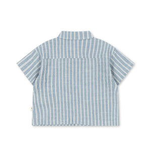 Konges Sløjd Elliot Shirt Trio Bleu Stripe – seitlich