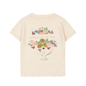 Konges Sløjd Era T-Shirt Buttercream – seitlich
