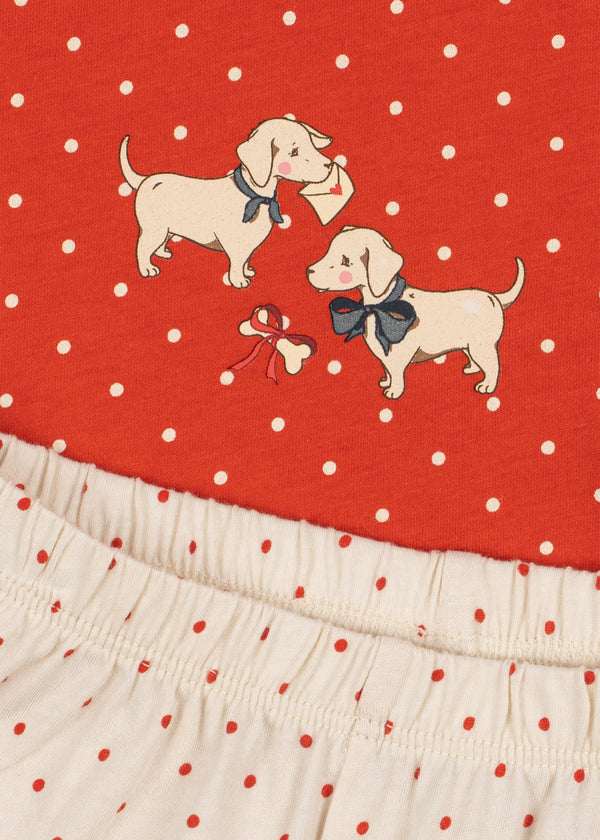 Ensemble Famo Fit Pirouette Dot / Rose Croele