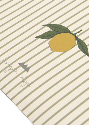 Konges Sløjd Bodenschutzmatte Tea Stripe – Streifenmuster im Detail