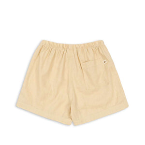 Konges Sløjd Franzen Leinen-Shorts Sea Mist – Seitenansicht