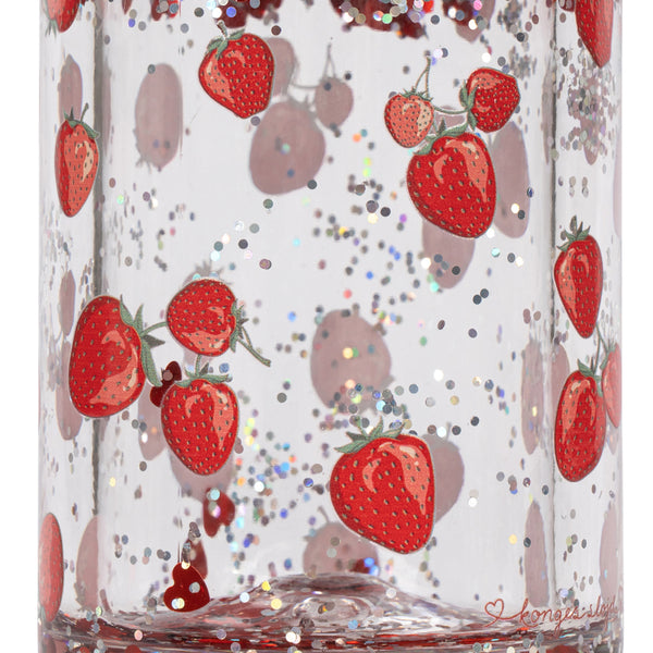 Glitzer-Trinkflasche Fragola