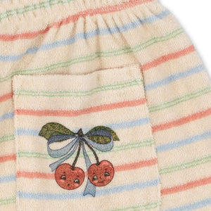 Weicher Bund der Itty Sweatpants Confetti Stripe im Detail