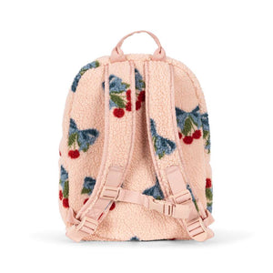 Teddy-Plüsch des Jody Rucksacks von Konges Sløjd im Detail