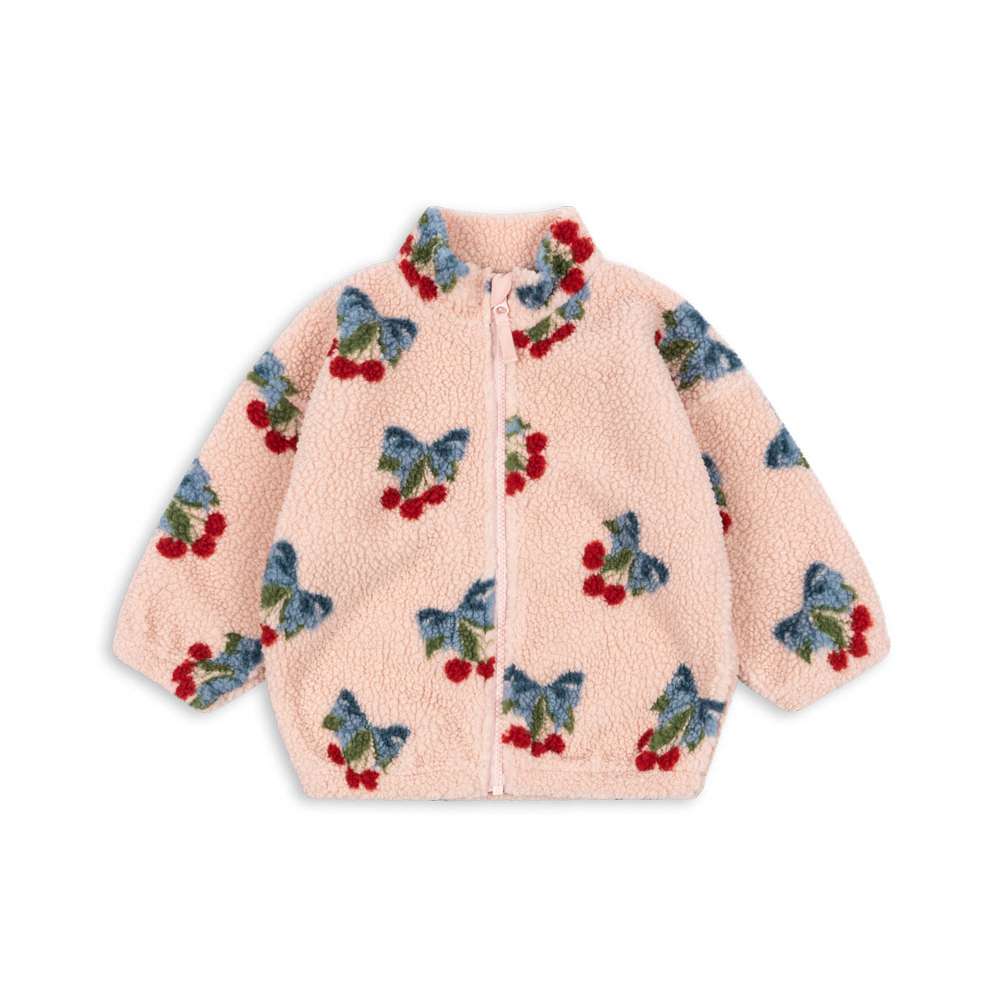 Konges Sløjd Jody Teddyjacke Amarena Rose in dunklem Kirschrosa