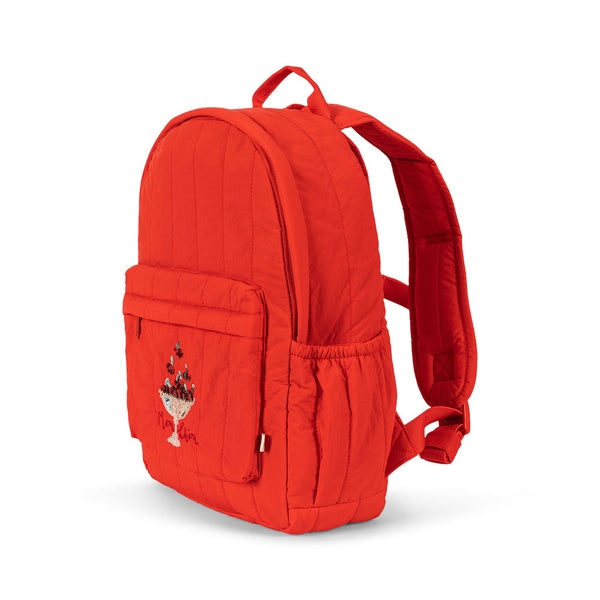 Juno Bestickter Rucksack Fiery Red