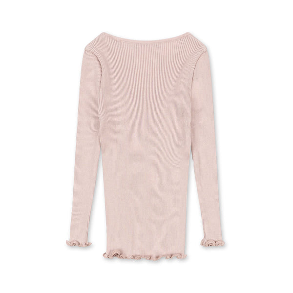 Kara Seidenbluse Pale Blush