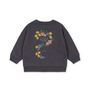 Kinder-Sweatshirt Lou Magnet Fruits von Konges Sløjd, Rückansicht