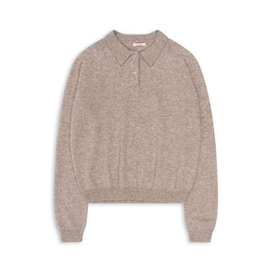 Konges Sløjd Polo Basi Oatmeal Melange Strickpullover