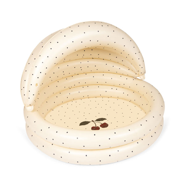 Planschbecken mit Sonnenschutz Navy Dot