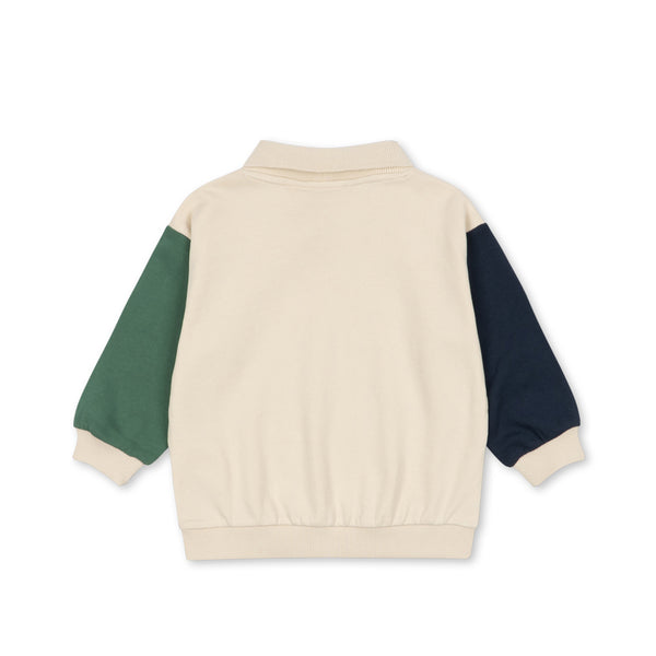 Spotty Langarm-Polo Multicolor