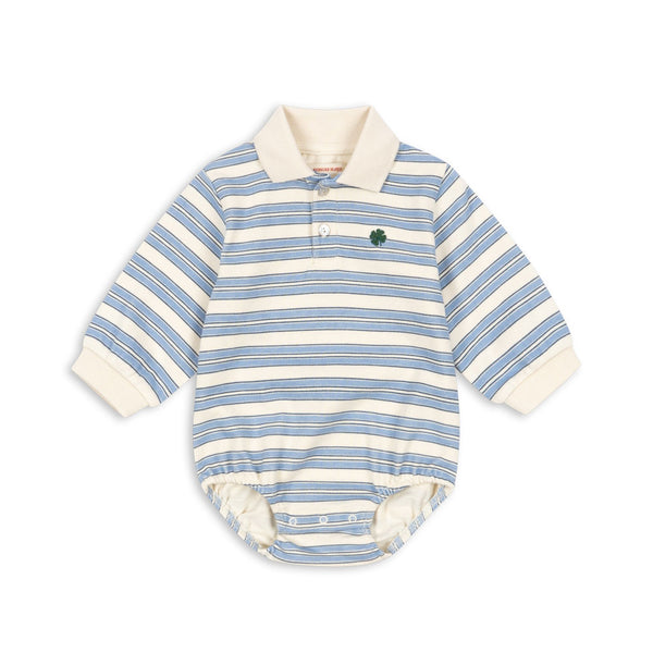 Body à manches longues à pois Rayures Ciel