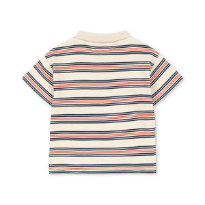 Konges Sløjd Spotty Poloshirt Stripie – Detail Kragen
