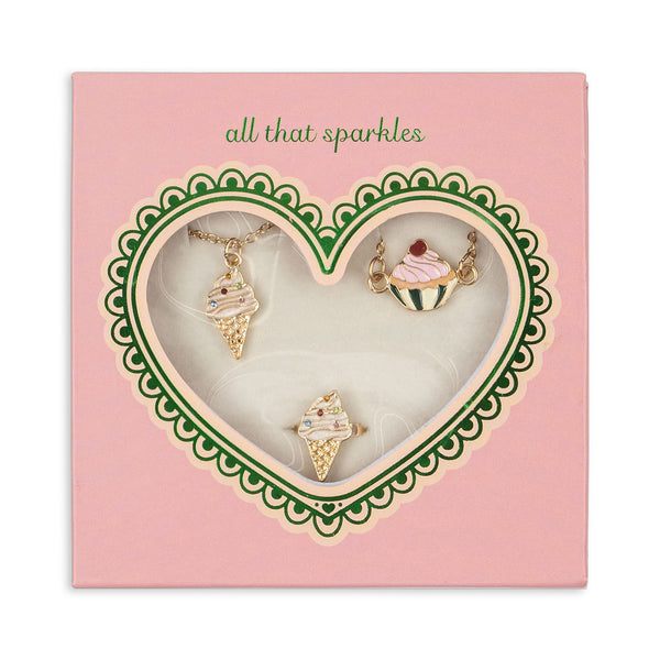 Süsses Schmuck-Set Gold