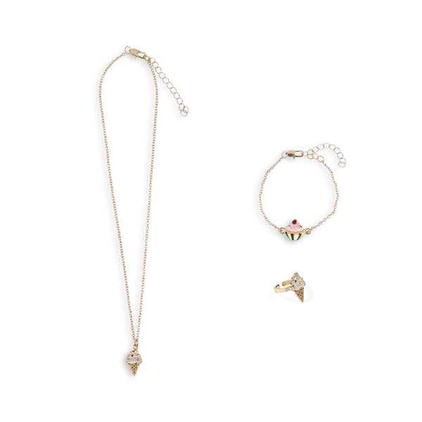Süsses Schmuck-Set Gold