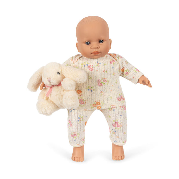 Ensemble poupée avec ours en peluche Nonoka