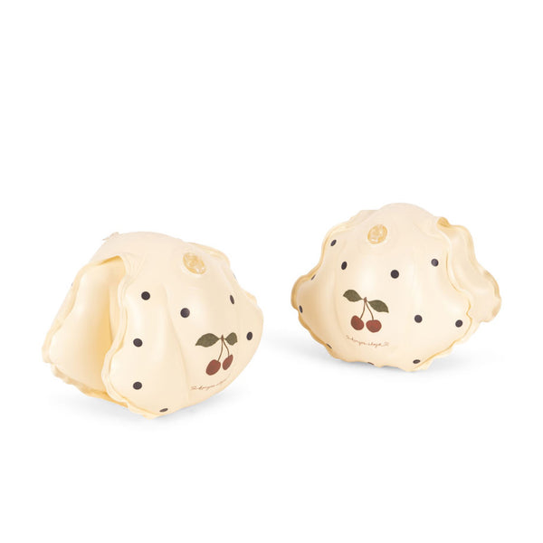 Brassards coquillage à pois marine