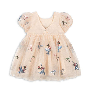 Konges Sløjd Yvonne Puff-Kleid Gelato – Stoffstruktur