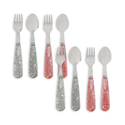 8-Pack Kinderbesteck-Set Sparkly Blush
