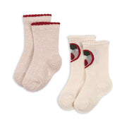 2-Pack Socken Cherry Rose