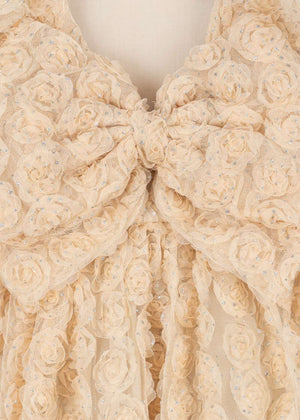 Konges Sløjd Ally Blumenkleid Sandshell – Rückansicht