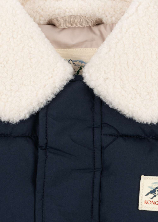 Konges Sløjd Winterjacke Alpi in Dunkelblau, Detail