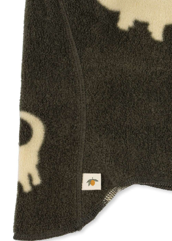 Fleece-Schlupfmütze Tavi Dino von Konges Sløjd, Rückansicht
