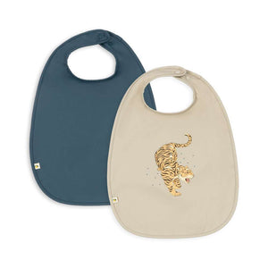 Konges Sløjd Lätzchen 2er-Pack mit Tiger-Print Ruggito