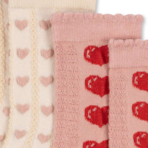 2er-Pack Socken Heart Mix von Konges Sløjd im Detail