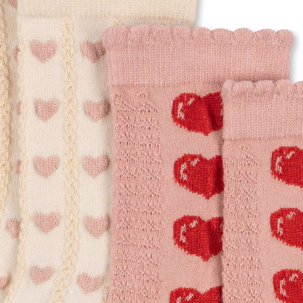 2er-Pack Socken Heart Mix von Konges Sløjd im Detail