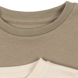 Konges Sløjd 2er-Pack Langarm-Shirt Lin Laurel Oak für Kinder, Rückansicht