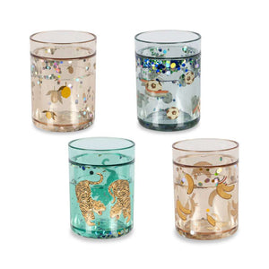 4er-Set Glitzer-Trinkbecher Multi von Konges Sløjd – Produktansicht