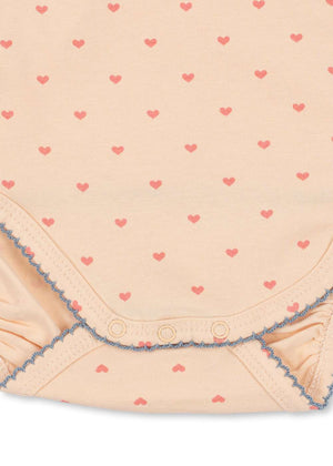 Neugeborenen-Body Basic Teddy Coeur von Konges Sløjd Materialansicht