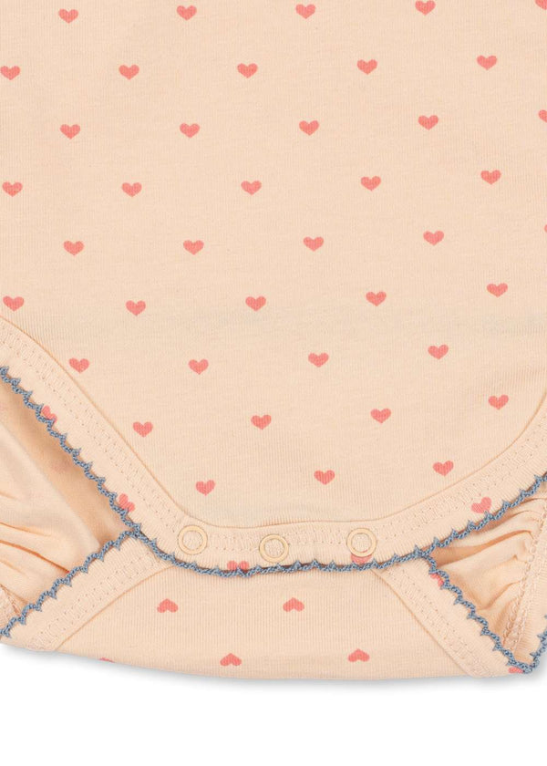 Neugeborenen-Body Basic Teddy Coeur von Konges Sløjd Materialansicht