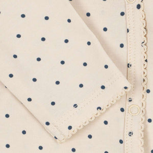Konges Sløjd Neugeborenen-Body Blue Dot, gepunktetes Design