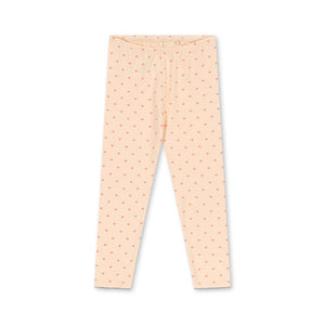 Konges Sløjd Leggings Basic Teddy Coeur aus Bio-Baumwoll-Jersey – Vorderansicht
