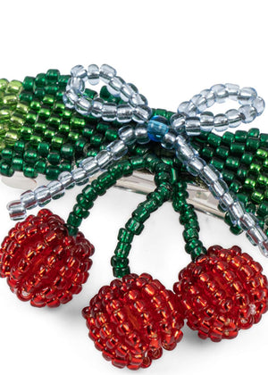 Konges Sløjd Haarclip Cherry mit Kirsch-Motiv