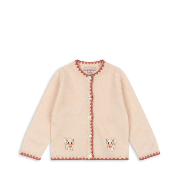 Konges Sløjd Strickjacke Collette Rosey – Vorderansicht