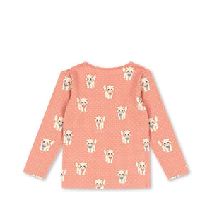 Konges Sløjd Langarmshirt Ella Ciao Miao Rose – Detailansicht