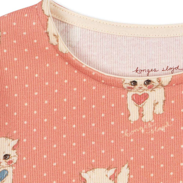 Konges Sløjd Langarmshirt Ella Ciao Miao Rose – Rückansicht