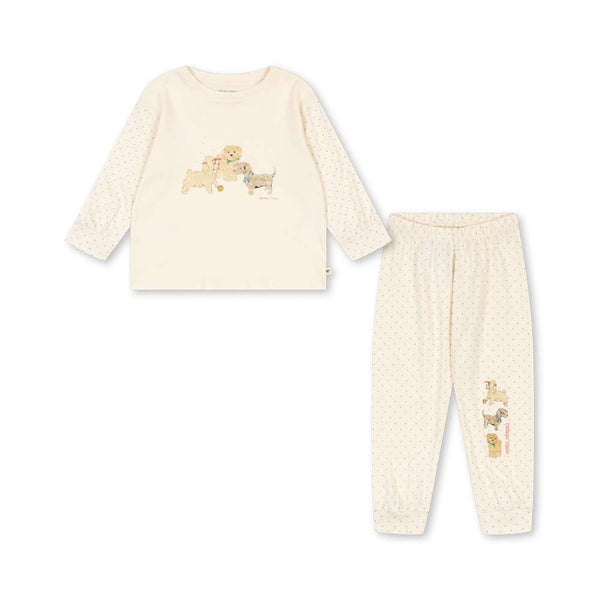 Konges Sløjd Pyjama Gio Dream Team aus 100 % Bio-Baumwolle – Vorderansicht