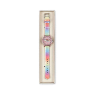 Konges Sløjd Kinderuhr Rainbow Glitter, Detailansicht