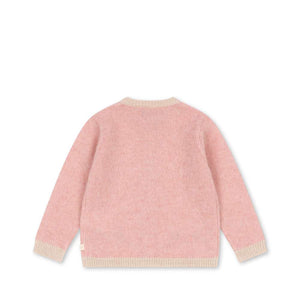 Konges Sløjd Strickjacke Kitty Silver Pink – Nahaufnahme