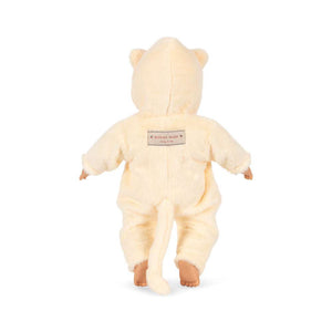 Weicher Stoffkörper der Konges Sløjd Puppe Kitty Beige von hinten
