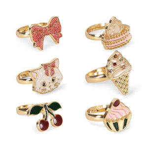 Konges Sløjd Fingerring-Set Kitty Gold – Detailansicht