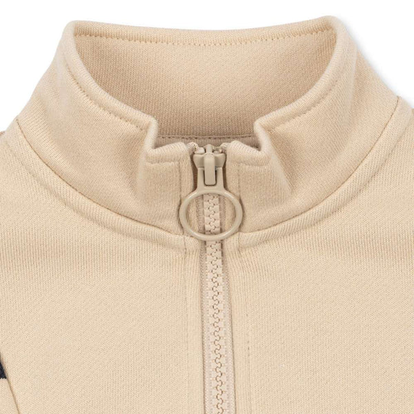 Konges Sløjd Half-Zip Sweatshirt Loupy Tangerine Stripe – im Detail